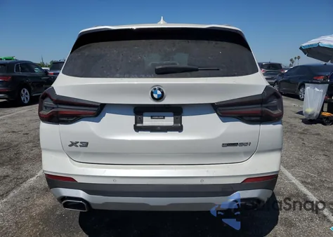 2022 BMW X3 Sdrive30I z USA, uszkodzony, nr VIN 5UX43DP01N9K68904